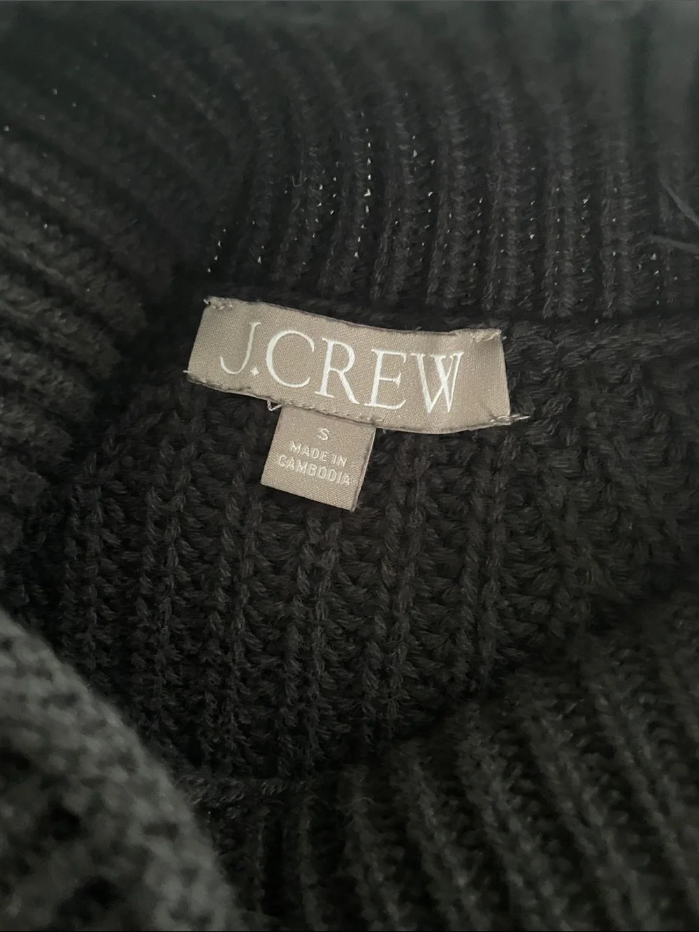 J. Crew Relaxed Cotton Rollneck Sweater S  Excellent Used